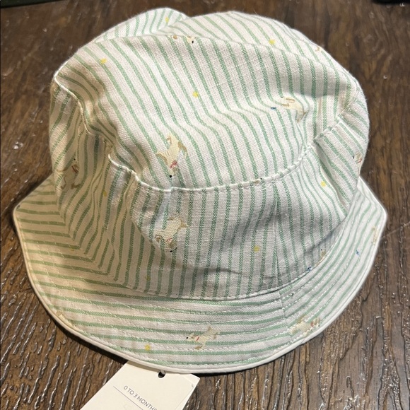 Janie and Jack Other - Janie and Jack Green Striped Bucket Hat